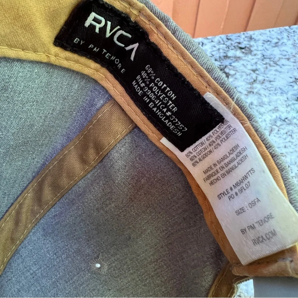 Men’s SnapBack RVCA hat. Grey. OS. - Picture 2 of 3